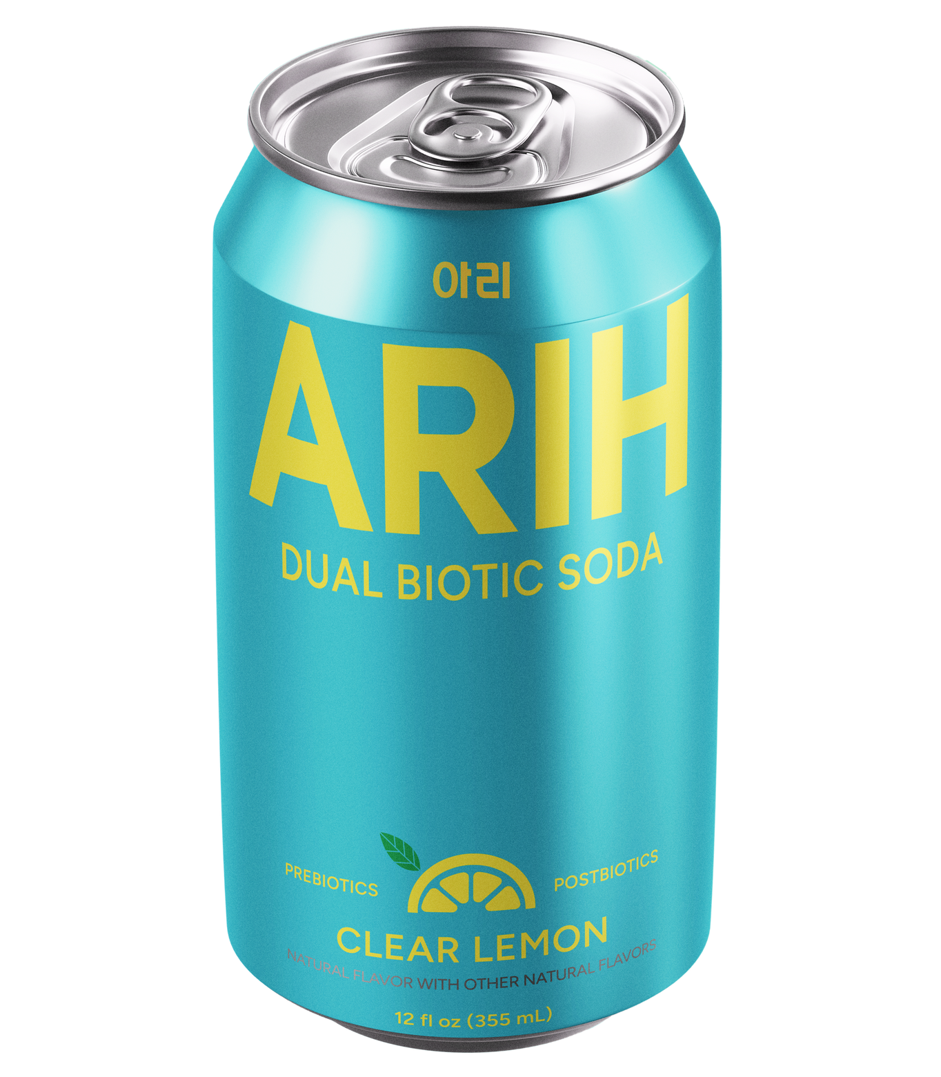 Clear Lemon Dual Biotic Soda
